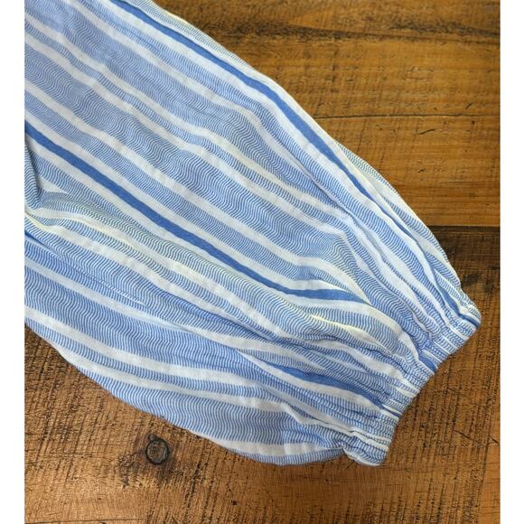 NWT Womens Tommy Bahama Island Gauze Blue White Stripe‎ Flowy Dress Size Medium - Picture 12 of 14